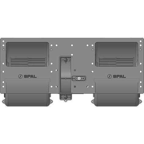 SPAL Dual Wheel 12V Blower Assembly - 006-A46-22