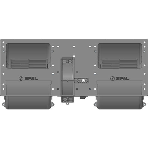 SPAL Dual Wheel RA3VCV 12V Blower Assembly - 006-A40-22