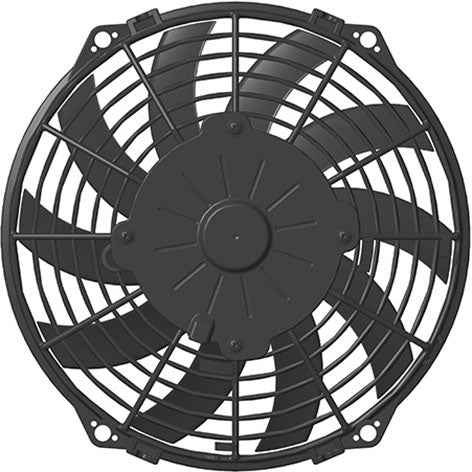 SPAL 9" Low Profile Curved Blade 24v Pull Fan - VA07-BP12/C-58A