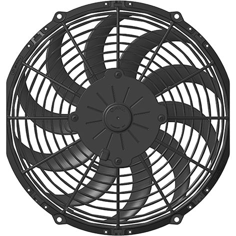 SPAL 11" Curved Blade Slim 12v Pull Fan - VA09-AP12/C-54A
