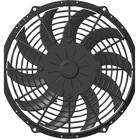 SPAL 10" Low Profile Curved Blade Push 24V Fan - VA11-BP12/C-57S