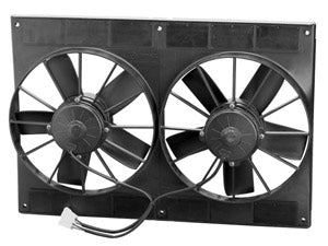 SPAL Dual 11" 12v Pull Fan with Shroud - 2VA06-AP70/LL-37A