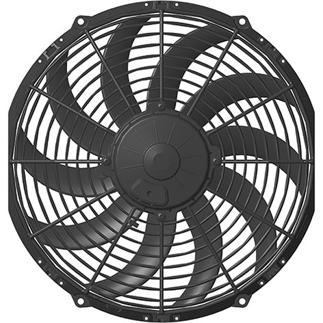 SPAL 12" High Performance Curved Blade 24v Pull Fan - VA10-BP70/LL-61A