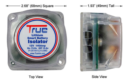 True Dual Lithium Battery Smart Isolator 12v Relay for Auto/Boat/RV